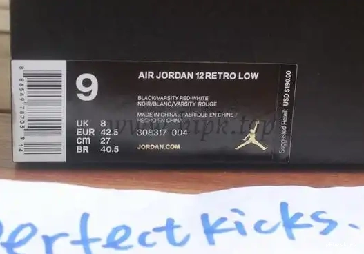 Low Authentic Jordan 12 “Playoff” Air 0507
